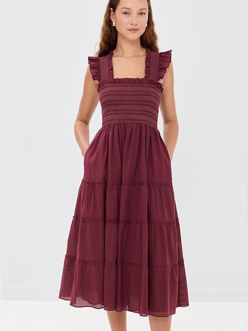 Hill House Ellie Nap Burgundy no size. excellent condition. Size Tag missing - Picture 1 of 3